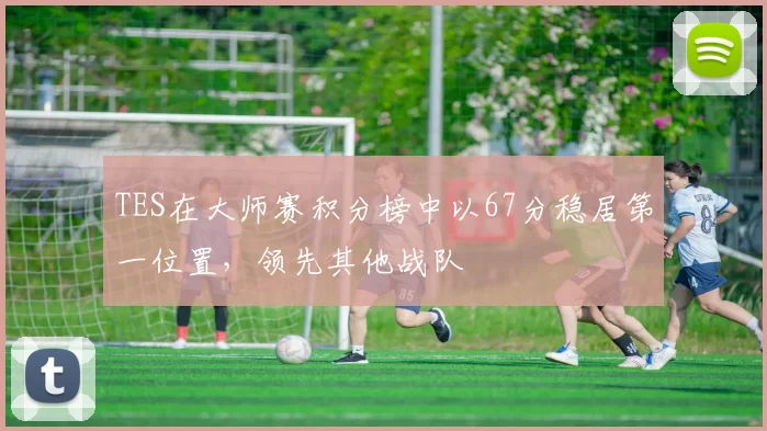 TES在大师赛积分榜中以67分稳居第一位置,领先其他战队